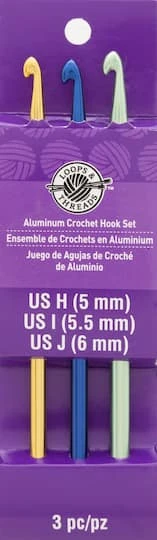 Aluminum Crochet Hook Set By Loops & Threads®, H-J