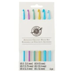 Anodized Crochet Hook Set By Loops & Threads®, E-J