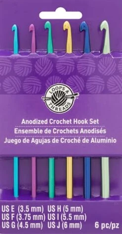 Anodized Crochet Hook Set By Loops & Threads®, E-J -Michaels Sale Store 10154168 u