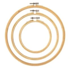 Loops & Threads™ Bamboo Hoop Set