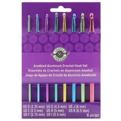 Anodized Aluminum Crochet Hook Set By Loops & Threads®, D-K -Michaels Sale Store 10248702 1