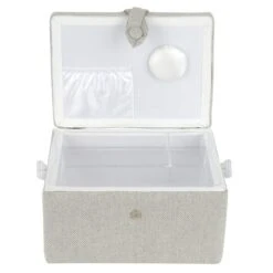 11.5" Gray Sewing Basket By Loops & Threads® -Michaels Sale Store 10296392 6