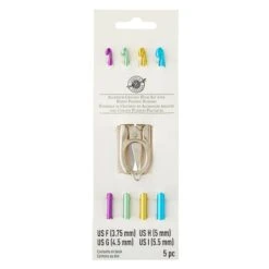 Aluminum Crochet Hook Set With Scissors By Loops & Threads®