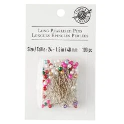 Loops & Threads™ Long Pearlized Pins Multi -Michaels Sale Store 10340370 30