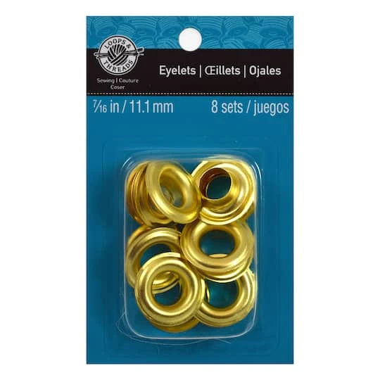 7/16" Gold Eyelets By Loops & Threads™ 1 7/16" Gold Eyelets By Loops & Threads™