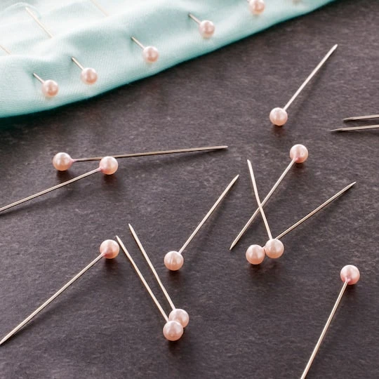 Loops & Threads™ Long Pearlized Pins Pink 3 Loops & Threads™ Long Pearlized Pins Pink - Image 3
