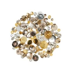 Gold & Silver Buttons By Loops & Threads®