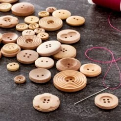 Light Brown Wooden Buttons By Loops & Threads® -Michaels Sale Store 10509318 20