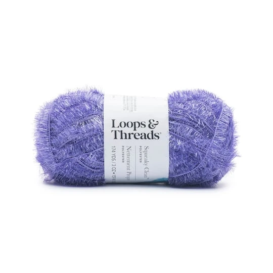 Squeaky Clean™ Sparkle Yarn By Loops & Threads® Sparkle Plum 1 Squeaky Clean™ Sparkle Yarn By Loops & Threads® Sparkle Plum