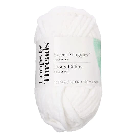 Sweet Snuggles™ Yarn By Loops & Threads® White 5 Sweet Snuggles™ Yarn By Loops & Threads® White - Image 5