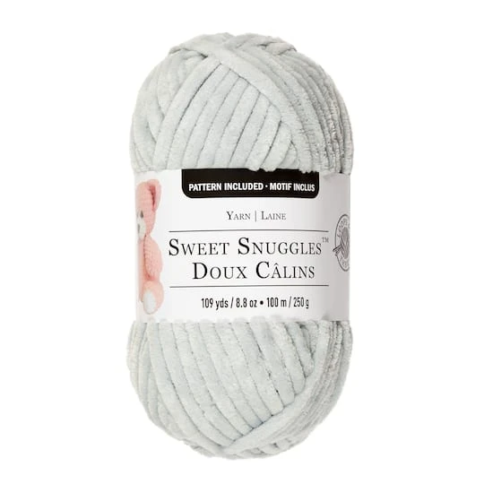 Sweet Snuggles™ Yarn By Loops & Threads® Silver 2 Sweet Snuggles™ Yarn By Loops & Threads® Silver - Image 2