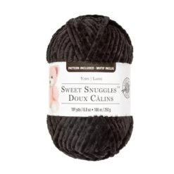 Sweet Snuggles™ Yarn By Loops & Threads® Black