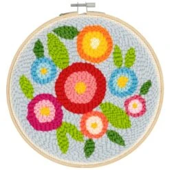Flowers Punch Needle Kit By Loops & Threads®
