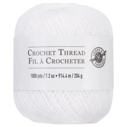 Crochet Thread By Loops & Threads® White