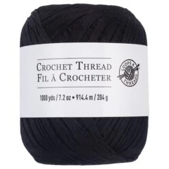 Crochet Thread By Loops & Threads® Black