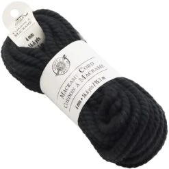Macramé Cotton Cord By Loops & Threads®, 50ft. Black -Michaels Sale Store 10665948 2