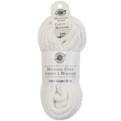 Macramé Cotton Cord By Loops & Threads®, 50ft. White
