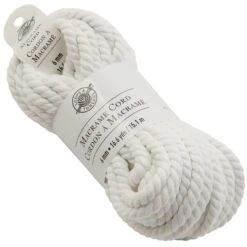 Macramé Cotton Cord By Loops & Threads®, 50ft. White -Michaels Sale Store 10665953 2
