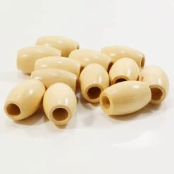 Natural Wood Oval Beads By Loops & Threads®, 32mm -Michaels Sale Store 10666685 2