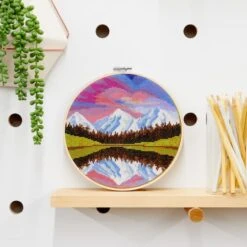 8" Colored Sky Cross Stitch Kit By Loops & Threads® -Michaels Sale Store 10666749 11