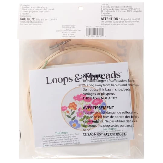 6" Garden Fresh Embroidery Kit By Loops & Threads® 6 6" Garden Fresh Embroidery Kit By Loops & Threads® - Image 6