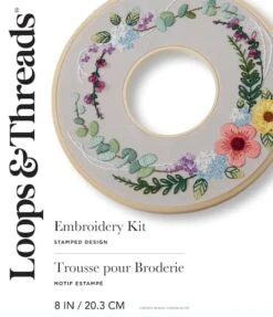 8" Floral Ring Embroidery Kit By Loops & Threads® -Michaels Sale Store 10666757 22