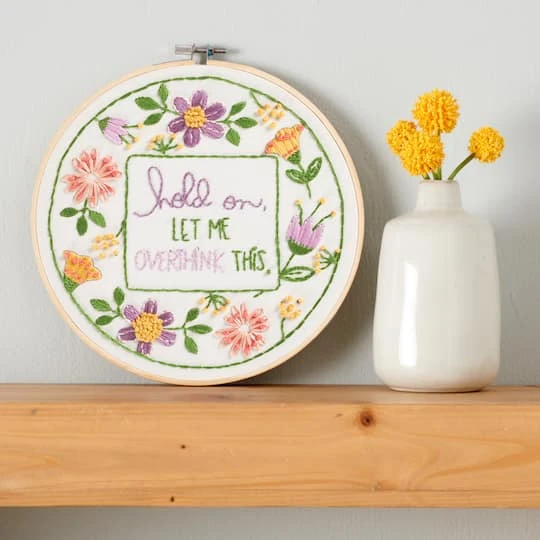 8" Overthink Embroidery Kit By Loops & Threads® 6 8" Overthink Embroidery Kit By Loops & Threads® - Image 6