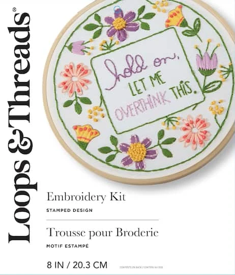 8" Overthink Embroidery Kit By Loops & Threads® 4 8" Overthink Embroidery Kit By Loops & Threads® - Image 4