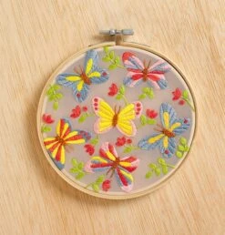 6" Butterflies Embroidery Kit By Loops & Threads® -Michaels Sale Store 10666771 11