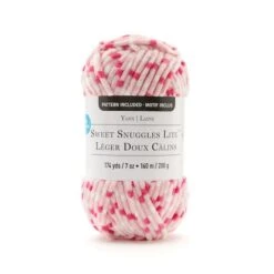 Sweet Snuggles Lite™ Variegated Striped Yarn By Loops & Threads®Perfect Pink