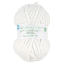 Cuddly Chenille Eco™ Yarn By Loops & Threads™ White