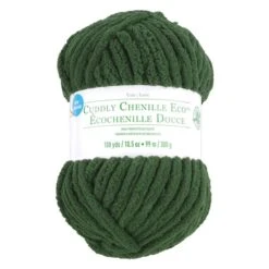 Cuddly Chenille Eco™ Yarn By Loops & Threads™ Cedar Green