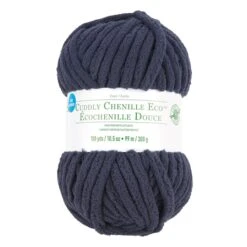 Cuddly Chenille Eco™ Yarn By Loops & Threads™ Navy Blue
