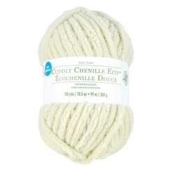 Cuddly Chenille Eco™ Yarn By Loops & Threads™ Marshmellow