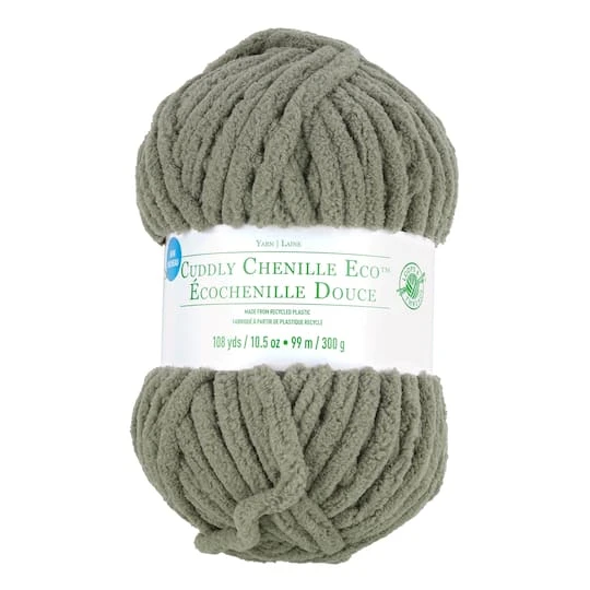 Cuddly Chenille Eco™ Yarn By Loops & Threads™ Steel Gray 2 Cuddly Chenille Eco™ Yarn By Loops & Threads™ Steel Gray - Image 2