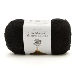 Luxe Merino™ Solid Yarn By Loops & Threads® Black