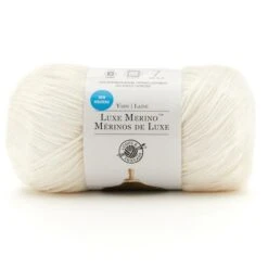 Luxe Merino™ Solid Yarn By Loops & Threads® White