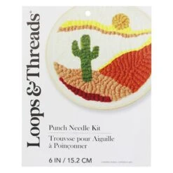 Desert Cactus Punch Needle Kit By Loops & Threads® -Michaels Sale Store 10712300 2