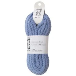 Macramé Cotton Cord By Loops & Threads®, 50ft. Blue