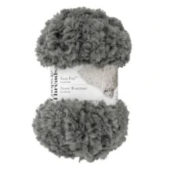 Faux Fur™ Yarn By Loops & Threads® Grey