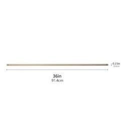 36" Natural Pre-Drilled Wood Dowel By Loops & Threads® -Michaels Sale Store 10712520 3