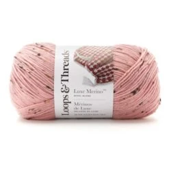 Luxe Merino™ Tweed Yarn By Loops & Threads® Bridal Rose