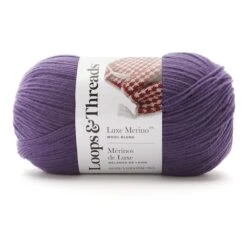 Luxe Merino™ Solid Yarn By Loops & Threads® Purple