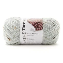 Luxe Merino™ Tweed Yarn By Loops & Threads® Chalky Blue
