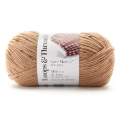 Luxe Merino™ Tweed Yarn By Loops & Threads® Sand
