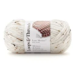 Luxe Merino™ Tweed Yarn By Loops & Threads® Cream