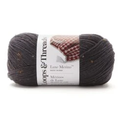 Luxe Merino™ Tweed Yarn By Loops & Threads® Ebony