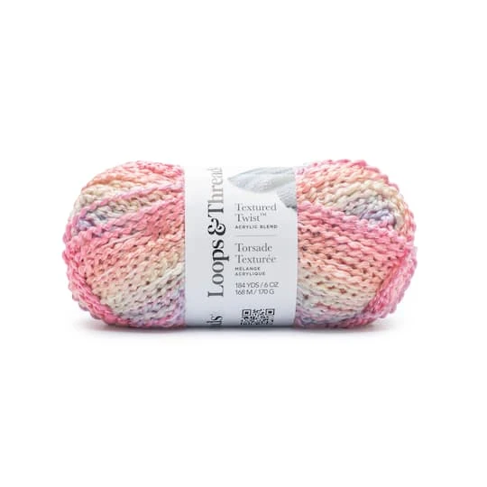 Textured Twist™ Yarn By Loops & Threads® Dusty Sky 1 Textured Twist™ Yarn By Loops & Threads® Dusty Sky