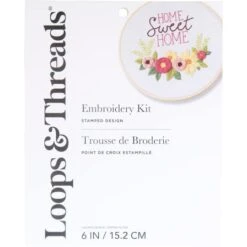Home Sweet Home Embroidery Kit By Loops & Threads® -Michaels Sale Store 10713306 2