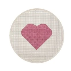 8" Round Cross Stitch Wood Canvas, 2ct. By Loops & Threads® -Michaels Sale Store 10722089 2